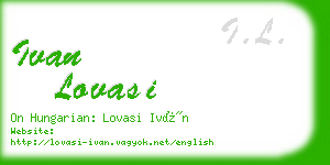 ivan lovasi business card